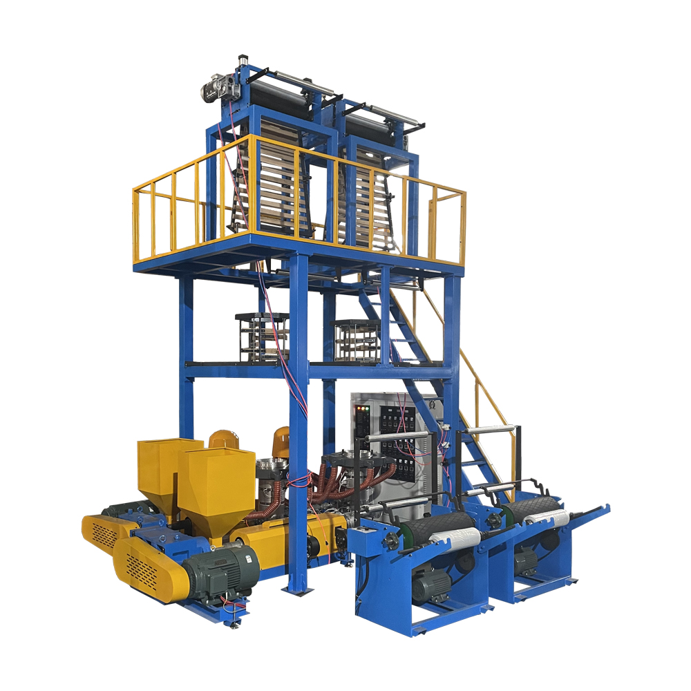 ABA Three-Layer Double Die Plastic twin head Film Blowing Machine