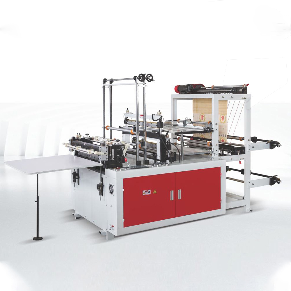 Double Layer Two Lines botom sealing Cutting Bag Making Machine