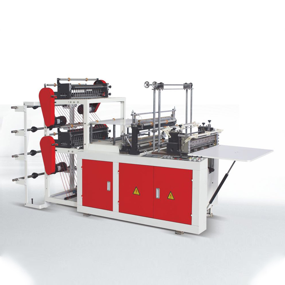 Double Layer Four Lines bottom Sealing Cutting Bag Making Machine